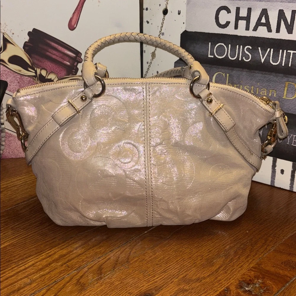 Coach Madison Sophia Satchel in Shimmer Leather - Picture 5 of 12